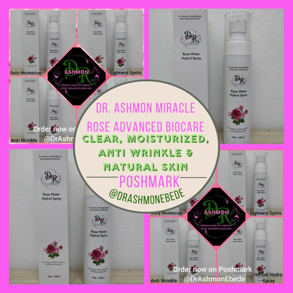Dr. Ashmon Miracle Hydrol Rose Water Spray: Moisturizer, Whitner & Anti-wrinkle